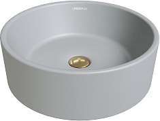 Grossman Раковина накладная Color 41 GR-3013GLM светло-серая матовая